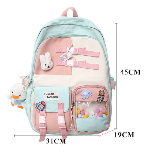Bonita Mochila Escolar Para Adolescentes Universitarias, Moc