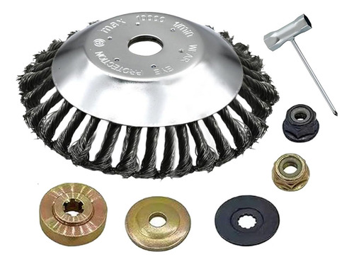 De Cepillo De Alambre De Acero, De , Llave De 8 Pulgadas