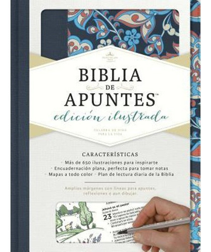 Biblia De Apuntes 1960 Mujer Edición Ilustrada Rosado Azul
