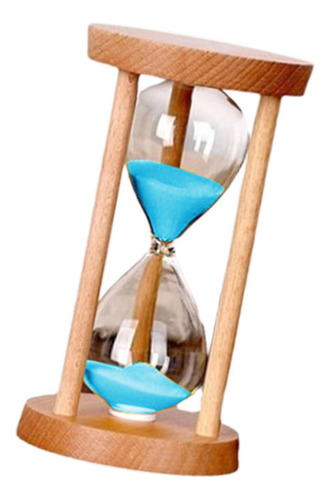 Temporizador De Arena Hora Vidrio Inquebrantable Azul