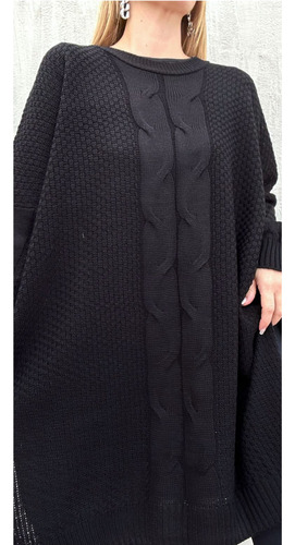 Sweater Tramado Maxi Oversize Mujer Talle Especial Grande