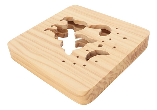 Bonita Noche De Madera Con Forma Hueca De Gato Led Suave En