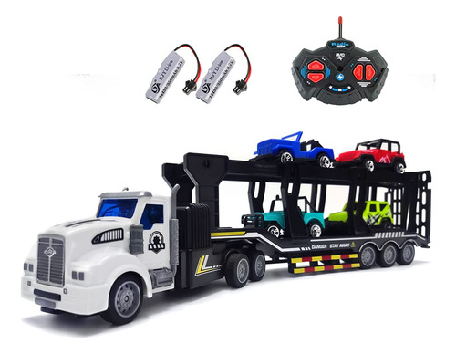 Camion Transportador De Automovil A Control Remoto Incluye 4