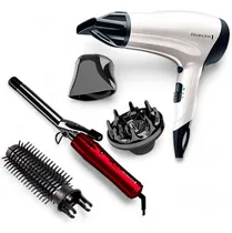 Comprar Kit Secador De Pelo Power Volume + Cepillo Rizador Remington