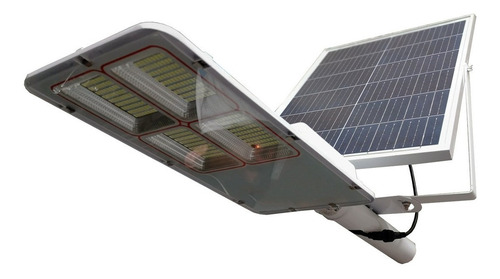 Lampara Led Solar Para Calles 125w Con Control Remoto Y Base