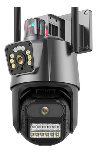 Câmera Externa Ip Wifi Visão Dupla 4k Prova Dágua C/ Sirene