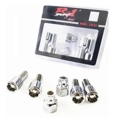 Kit De 4 Birlos De Seguridad Para Volkswagen Gol 12x1.5