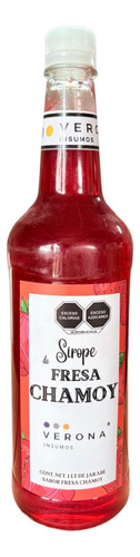 Jarabe Cafeteria 1l Endulzante Sabor Fresa Chamoy 50 Sabores