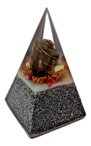 Orgonita Piramide Nubian S Energetica Con Piedras Naturales