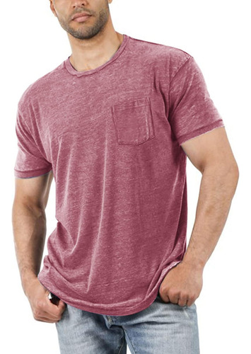 Camiseta Suave De Manga Corta Para Hombre, Camiseta Informal