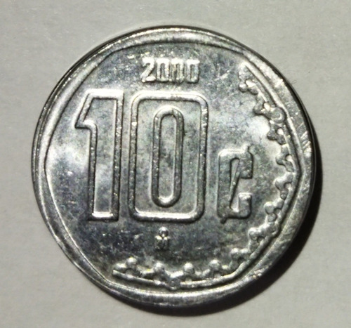4 Monedas 10 Centavos 2000 Acero Inoxidable 
