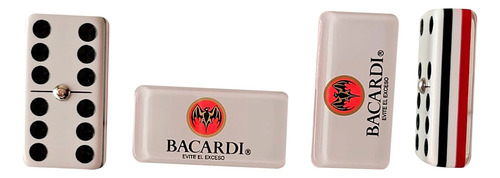 Domino Bacardi Fondo Blanco Jumbo Estuche Tipo Libro