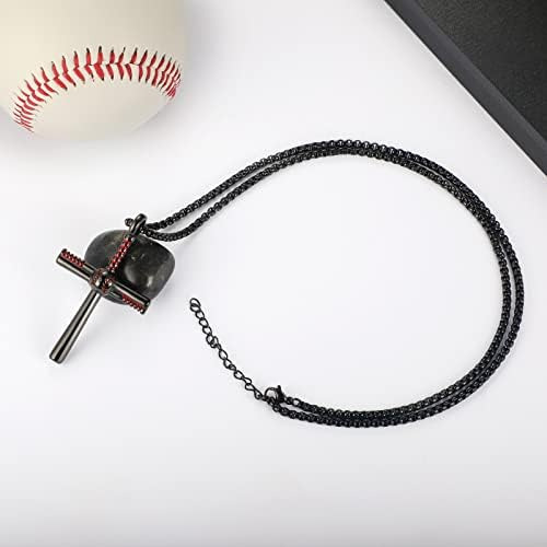 Hattidoris Collar De Corss De Béisbol Para Niños Colgante De