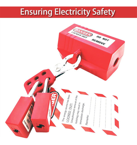 Lotokit De 35 Unidades, Kit Elétrico Lockout Tagout Portátil