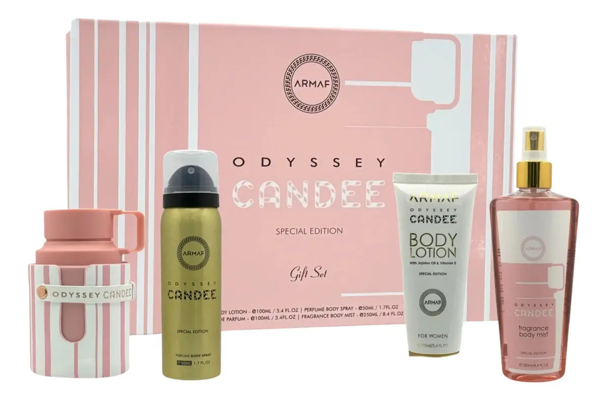 Armaf Odyssey Candee Perfume Lady Edp Gift Set 4pz