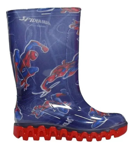 Botas Lluvia Spiderman Niños Marvel Original Cod 5802-1