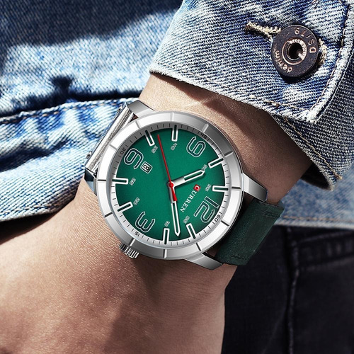 Relógio Masculino Curren Casual Social Pulseira De Couro