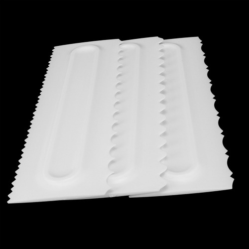 Juego De 3 Espátulas De Plástico Para Modelar Tartas Con Fon
