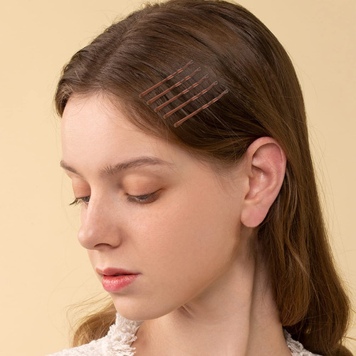 Hair Bobby Pins Wsicse, 250 Unidades, 3,5 Cm, Color Marrón,