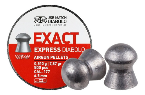 Balines Jsb Exact Express Calibre 4,5 7,87gr Lata X500