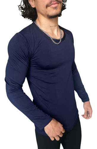 Camiseta Remera Termica Frisada Hombre Mangas Largas