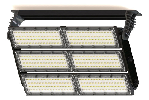 Kit 5 Refletor Modular 1000w Luz Branco Frio 6500k 110/220v Preto Branco-frio