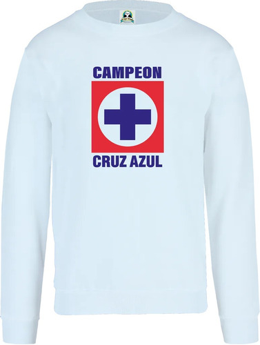 Sudadera Sueter Costal Cruz Azul Campeon Az 002