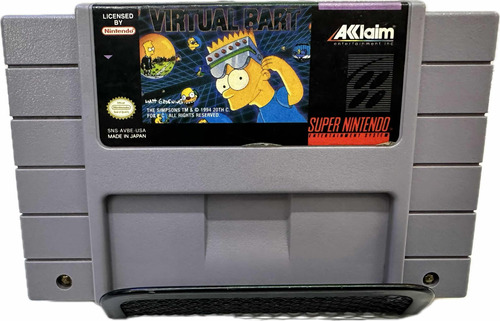 Virtual Bart | Snes Super Nintendo Original (Reacondicionado)