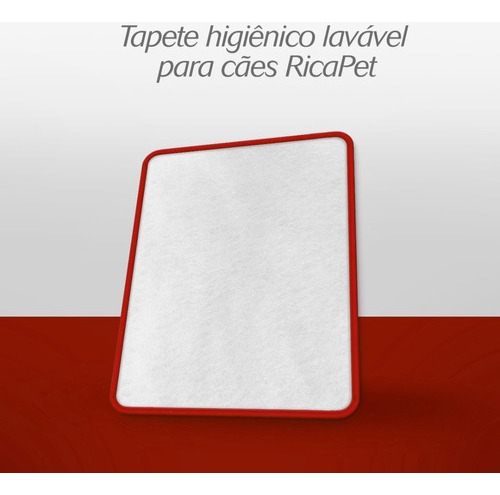 Tapete Higiênico Lavável Para Cães - P - 10 Uni - Vermelho