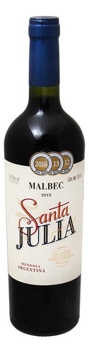 Pack De 4 Vino Tinto Santa Julia Malbec 750 Ml