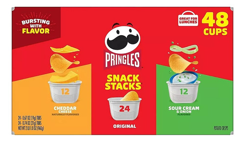 Papitas Pringles Snack Mix 48 Cups