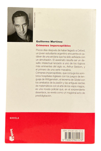 Crímenes Imperceptibles - Guillermo Martínez - Booket (Usado)