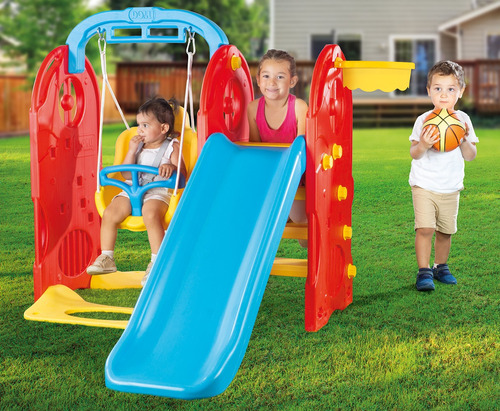 Parque Infantil Dolu 4 En 1 Completo Premium Aire Libre Alem
