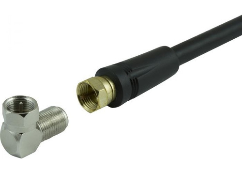 Conector Adaptador Coaxial Macho F A Hembra F El Forma De L