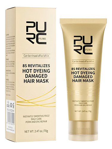 Mascarilla Para El Cabello Con Keratina Pure 70gm Anti Frizz