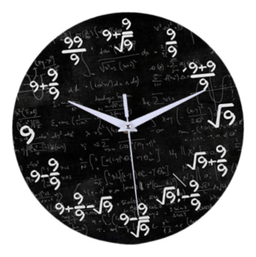. Relógio De Parede De Matemática Estilo Decoração B