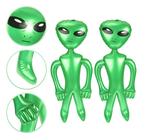 Alien Infla Alien Expand Inflable, 2 Unidades