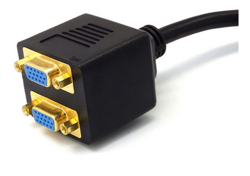 Adaptador De Monitor Dvi-i 24+ 5 Pines Macho A 2 Dual Vga He