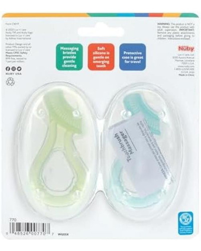 Nuby Masajeador De Encías En Silicona, Set De 3