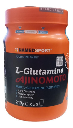 Suplemento Named Sport L-glutamine 100% Pura 250g.