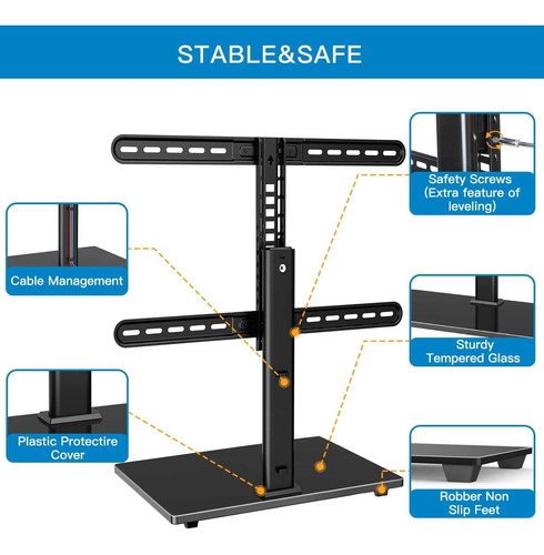 Perlesmith Soporte Giratorio Universales Para Tv De 37 Un Pu