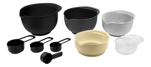 Set De Bowls 12 Piezas Vasconia Prima Color Gris