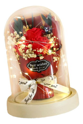 Jabón De Flores Exquisito Para Regalo Especial Rojo