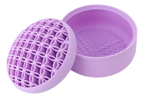 Organizador De Brochas De Maquillaje De Silicona Con Soporte