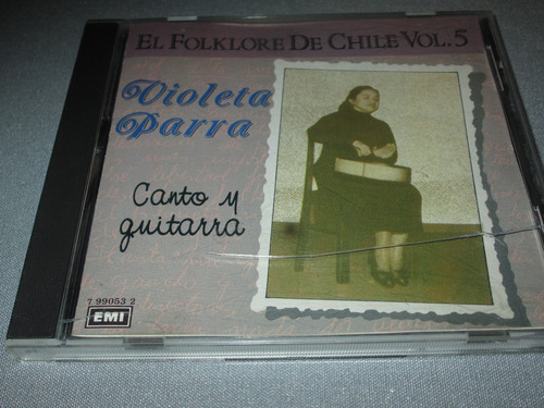 Cd Violeta Parra Canto Y Guitarra  Chile Vol 5 Canada L60