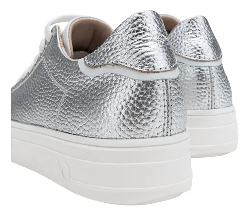 Zapatillas viamo plateadas hot sale