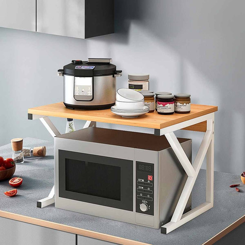 Mesa Multiuso Para Microondas Madeira Resistente Imbuia Vex