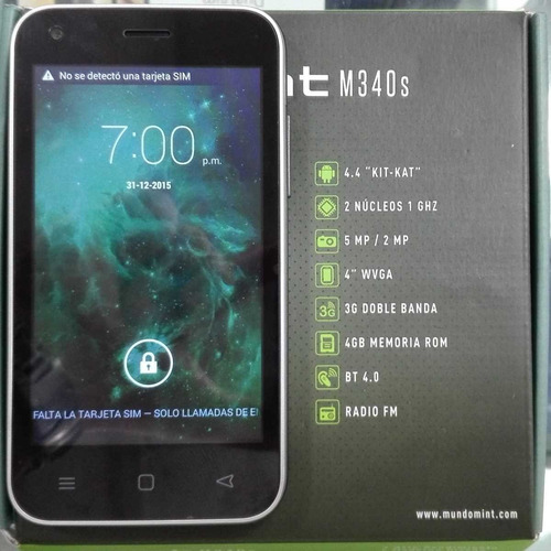 Celular Mint Android 4gb Rom 4 Pulgadas