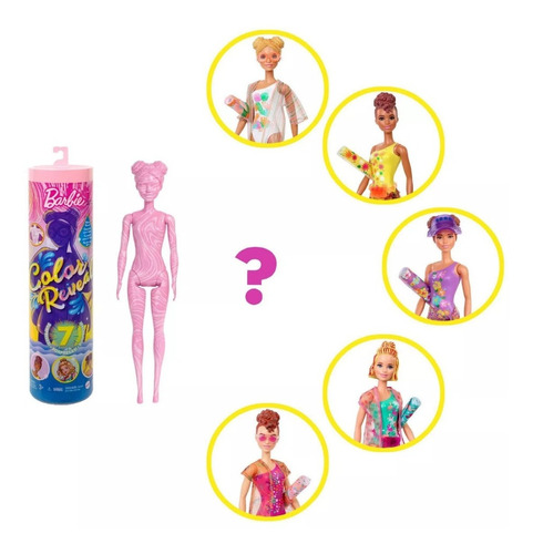 Muñeca Barbie Color Reveal Con Set De 7 Sorpresas 