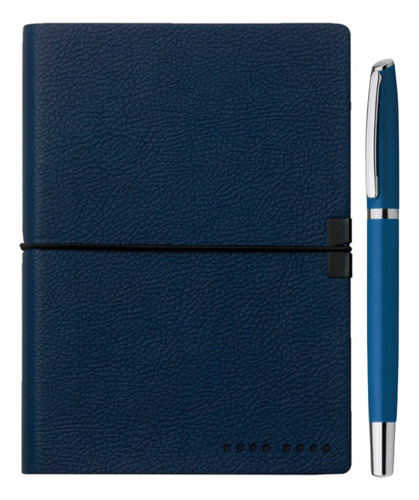 Kit Caderno A6 Hugo Boss Com Caneta Esferográfica
